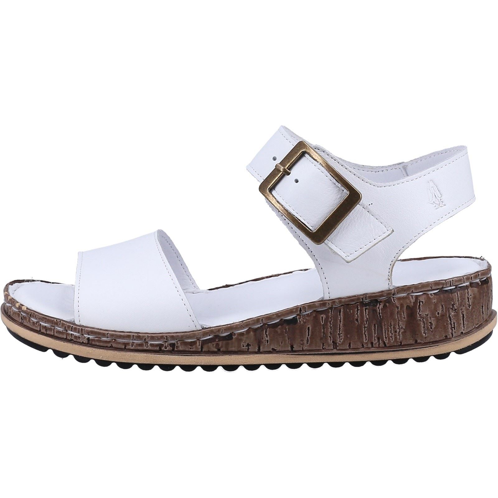 Hush Puppies Ellie Sandales Blanches Pour Femmes En Cuir