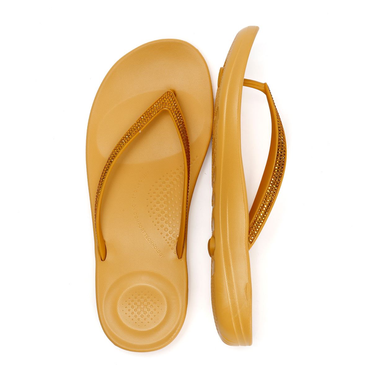 FitFlop Iqushion Sparkle Tongs Brunes Pour Femmes