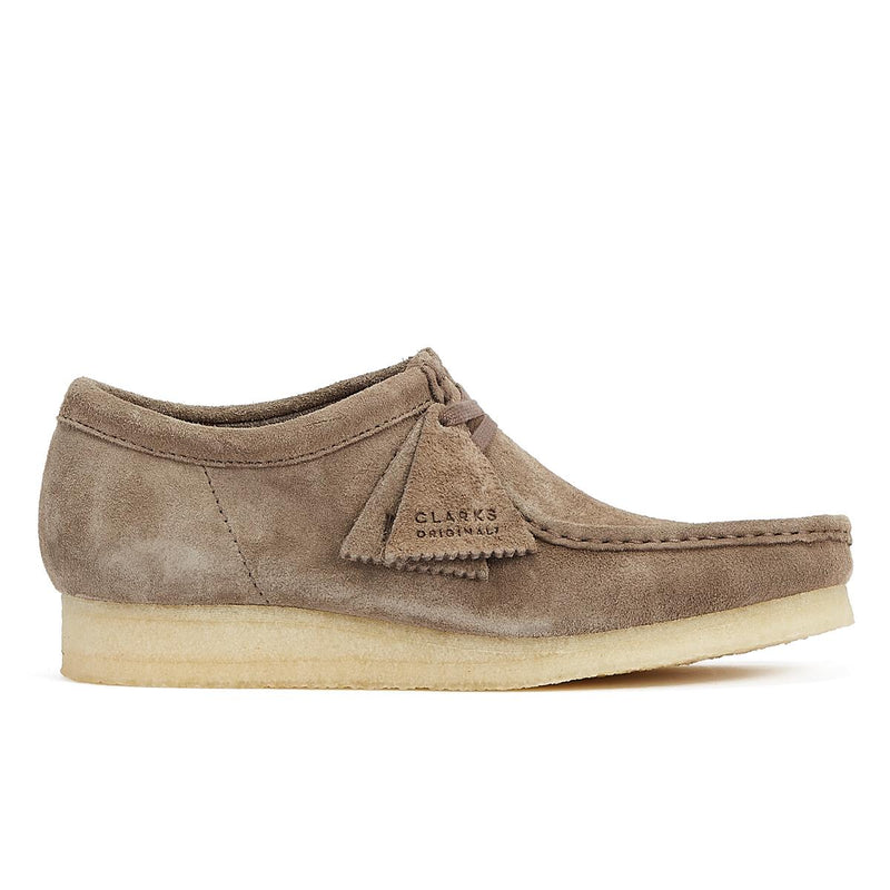Clarks Chaussures À Lacets Grises En Daim Wallabee Originals Pour Hommes