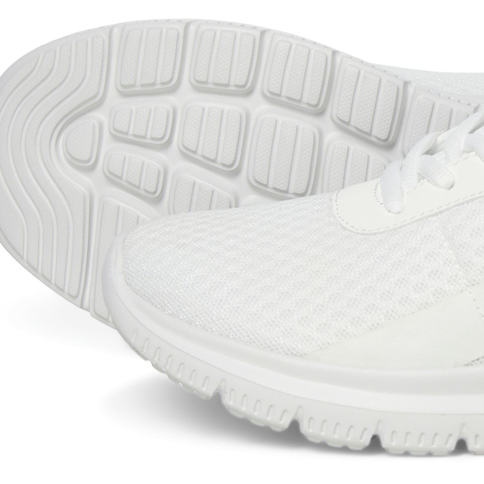 Jack & Jones Taylor Mesh Sneakers Pour Hommes En Polyuréthane Blanc Brillant