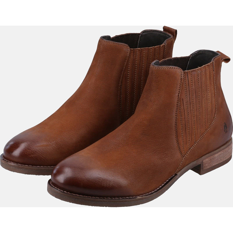 Hush Puppies Edith Bottes En Cuir Pour Femmes Couleur Tan