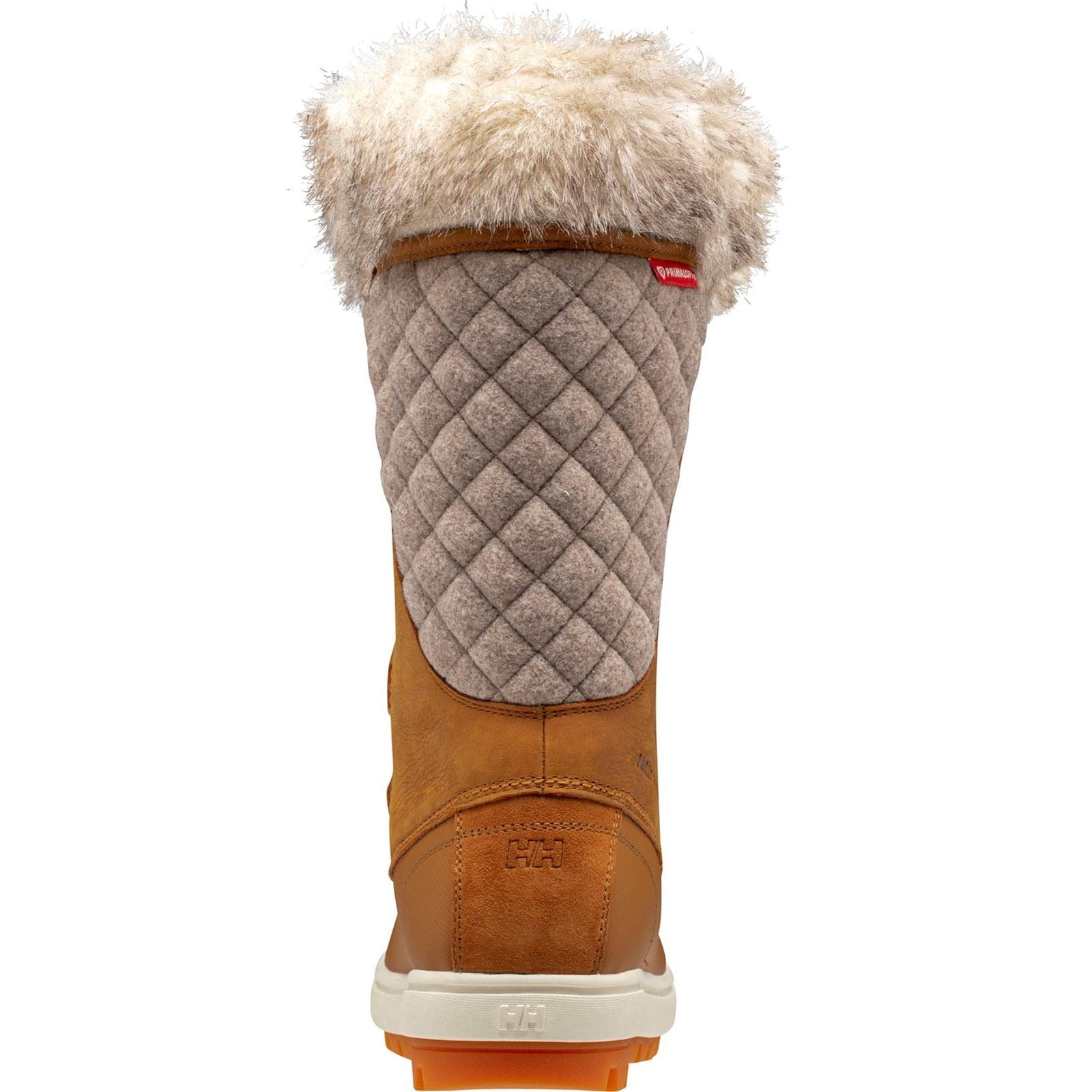 Helly Hansen Sport Garibaldi Bottes Mi-mollet D'hiver Pour Femmes En Cuir Nouveau Blé/kaki Foncé