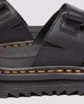 Dr. Martens Raine Athena Slides Pour Femmes En Cuir Noir