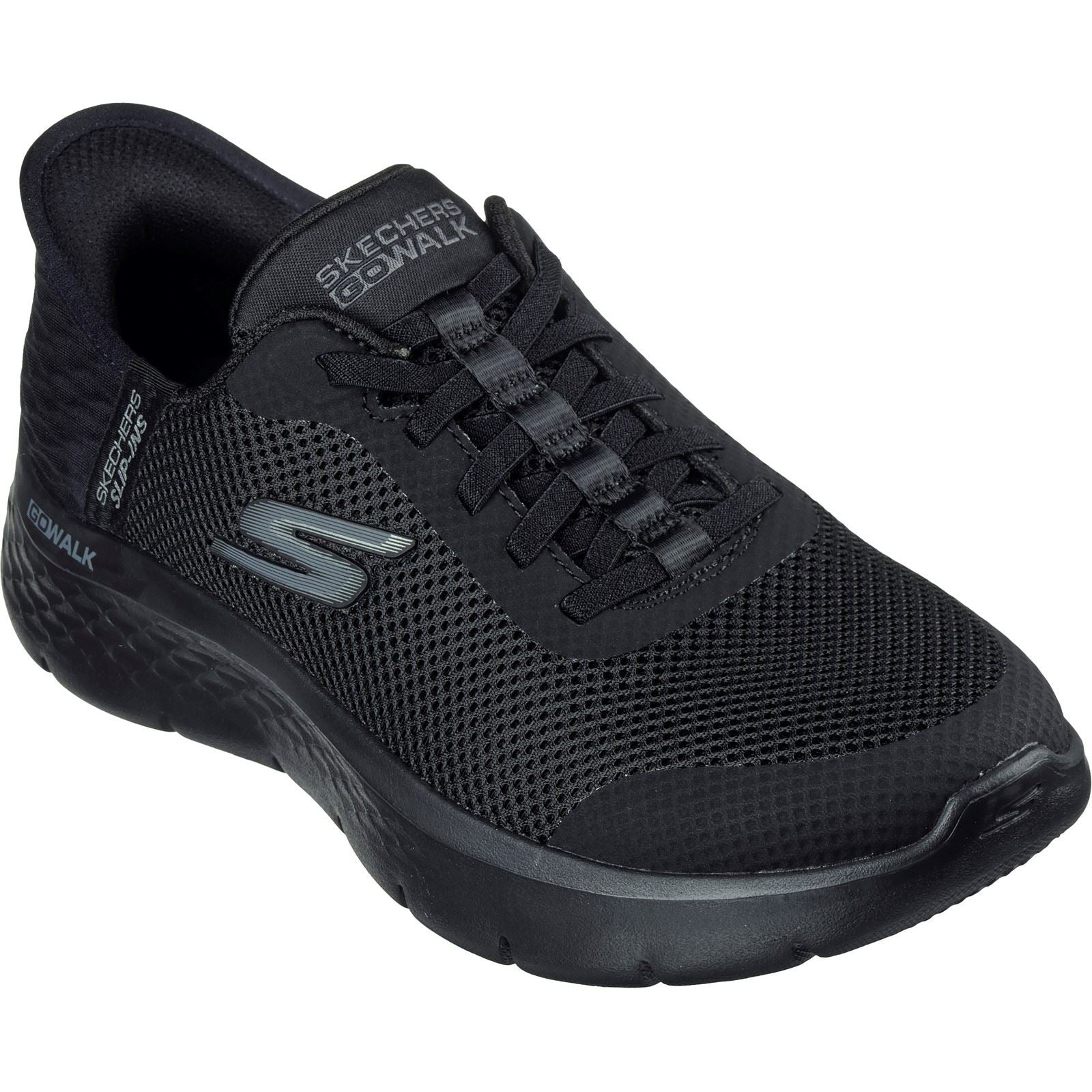 Skechers GO WALK Flex Grand Entry Sneakers Noires Pour Femmes En Textile