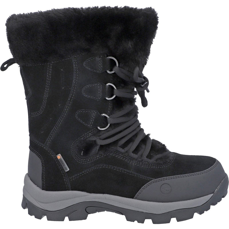 Hi-Tec Mortiz 200 Bottes De Randonnée Pour Femmes En Cuir Noir