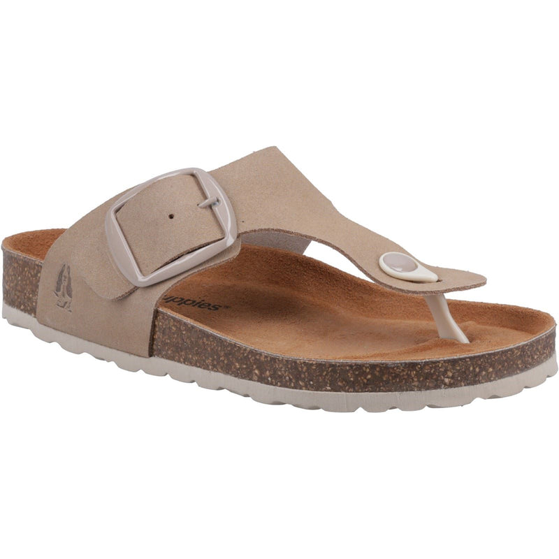 Hush Puppies Billie Sandales Pour Femme En Daim Taupe