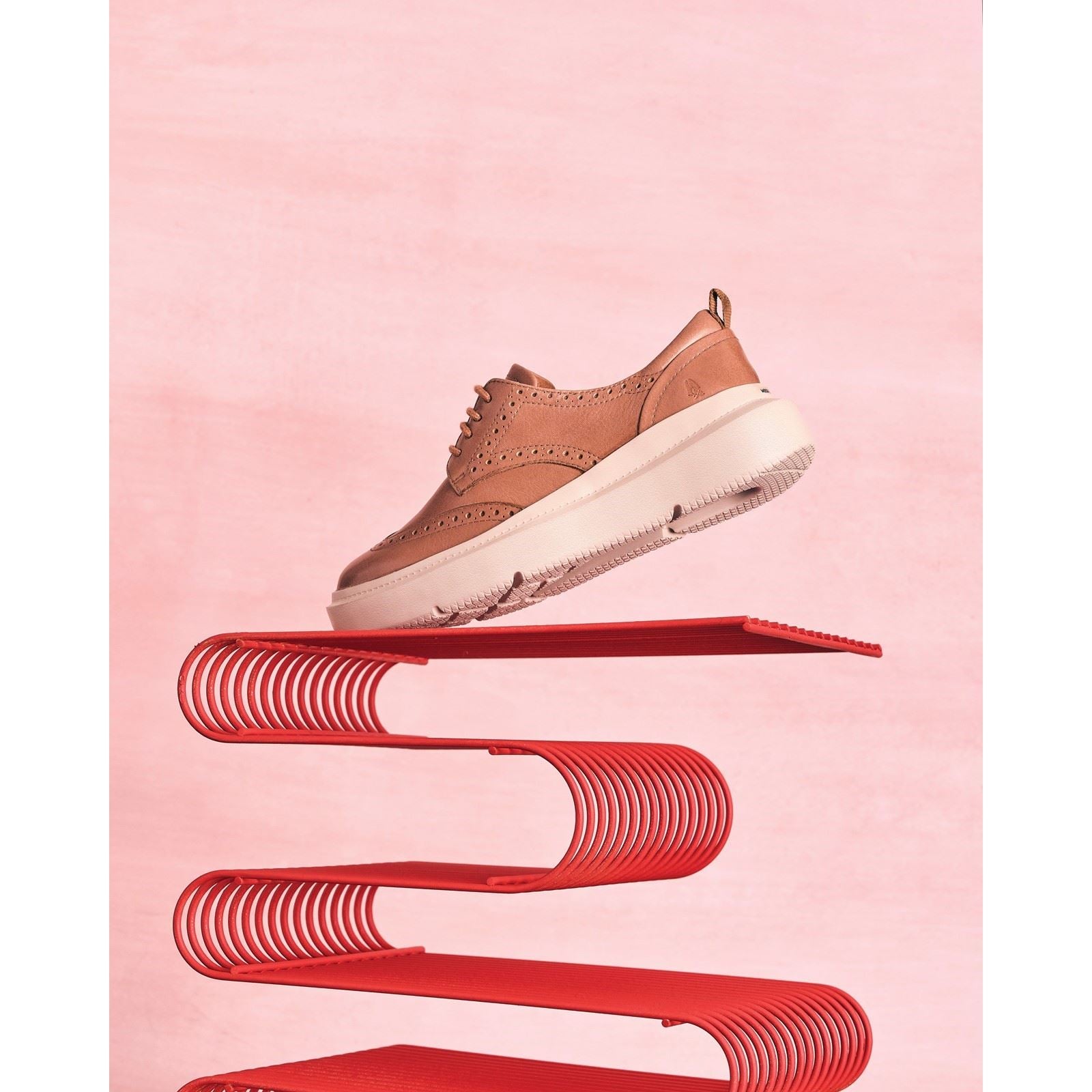 Hush Puppies Joy Chaussures Richelieu Pour Femmes En Cuir Marron