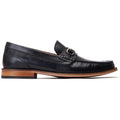 Base London Madison Mocassins Noirs En Cuir Pour Hommes