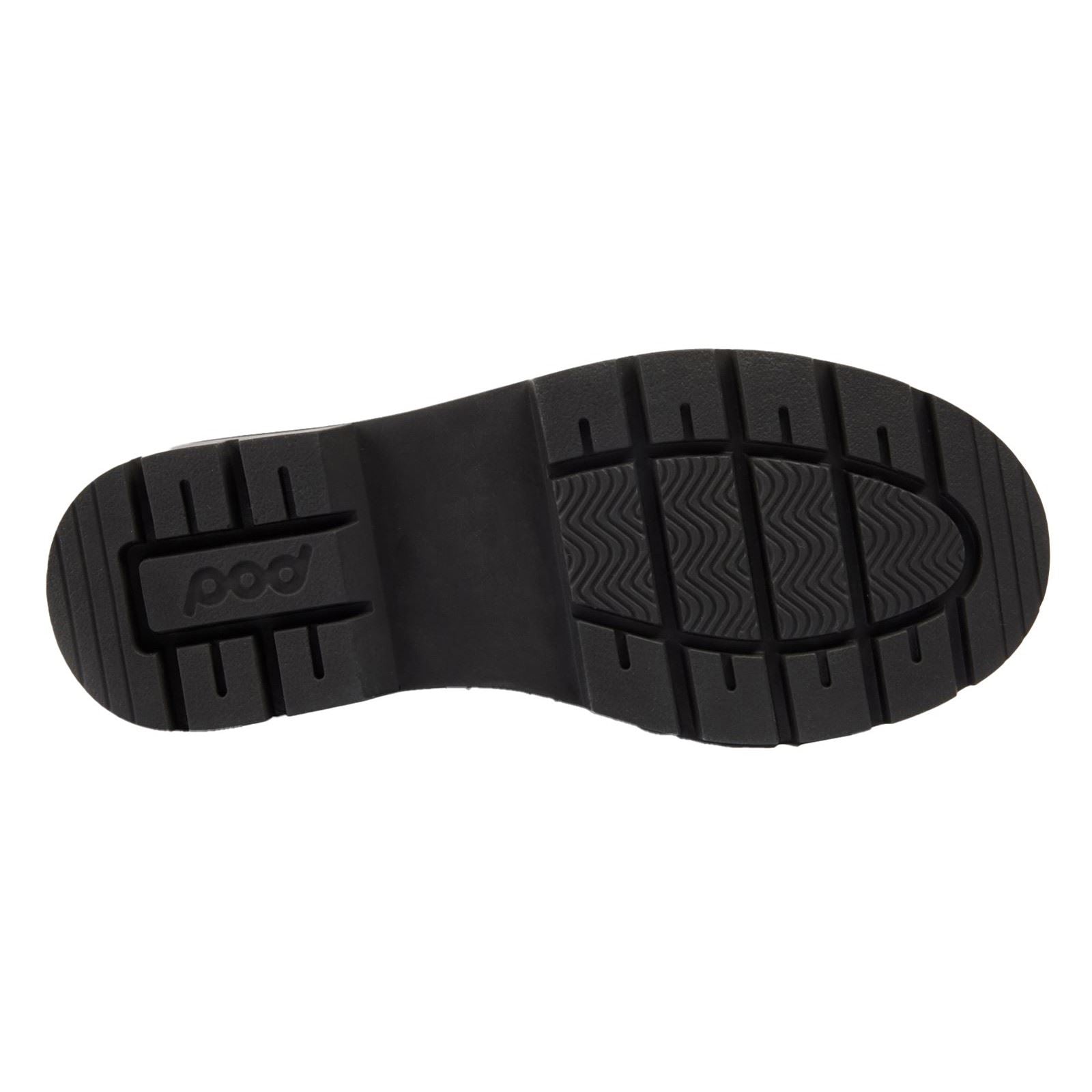 Pod Emilie Chaussures Plates Noires Pour Filles En Similicuir