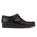 Clarks Wallabee Leather Leather Chaussures à lacets noires pour hommes