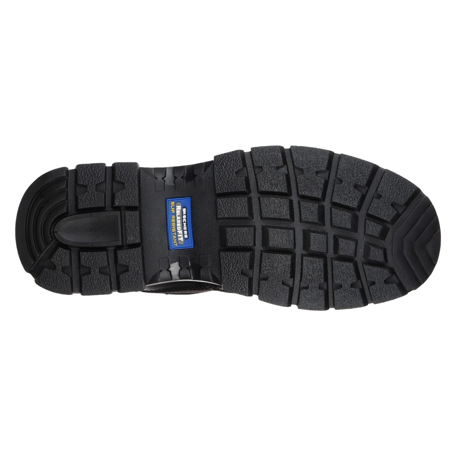 Skechers Workwear Wascana Benen WP Tactical Bottes De Sécurité En Cuir Pour Hommes Noires
