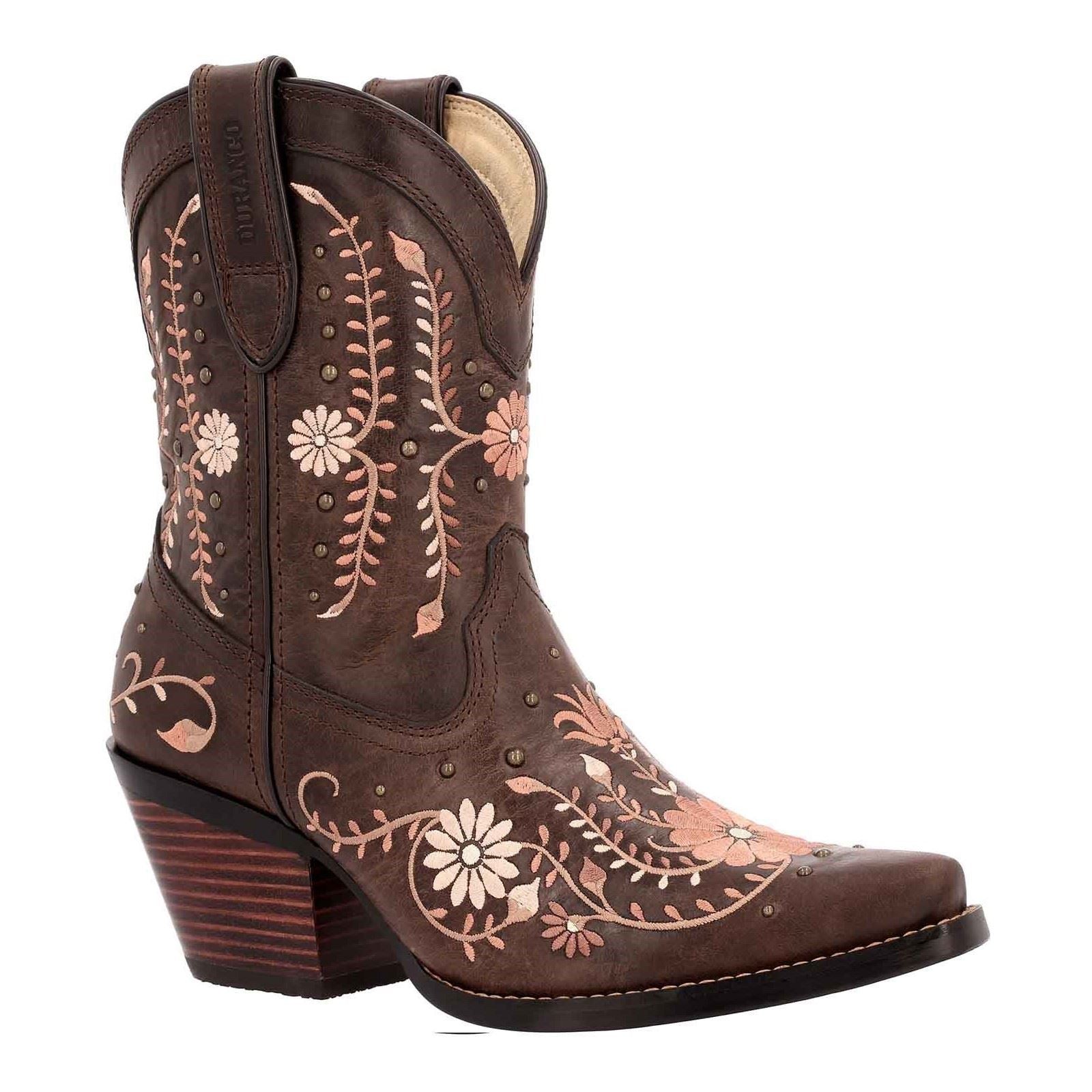 Durango Bottes En Cuir Crush Pour Femmes Rose Wildflower