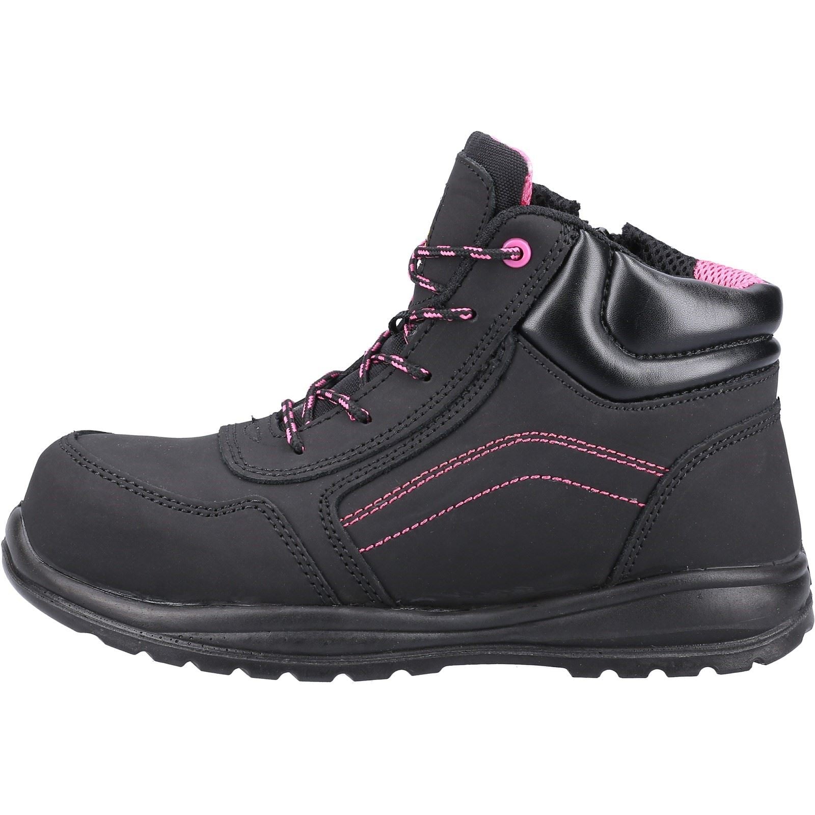 Amblers Safety Bottes De Sécurité En Cuir Noir Pour Femmes Lydia Action As601