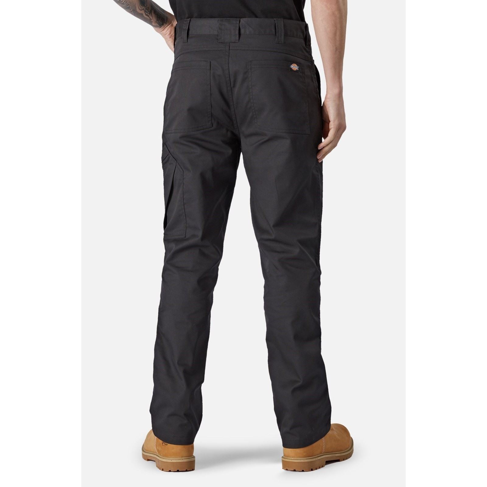 Dickies Action Flex Pantalons De Plein Air Pour Hommes En Polyester Noirs