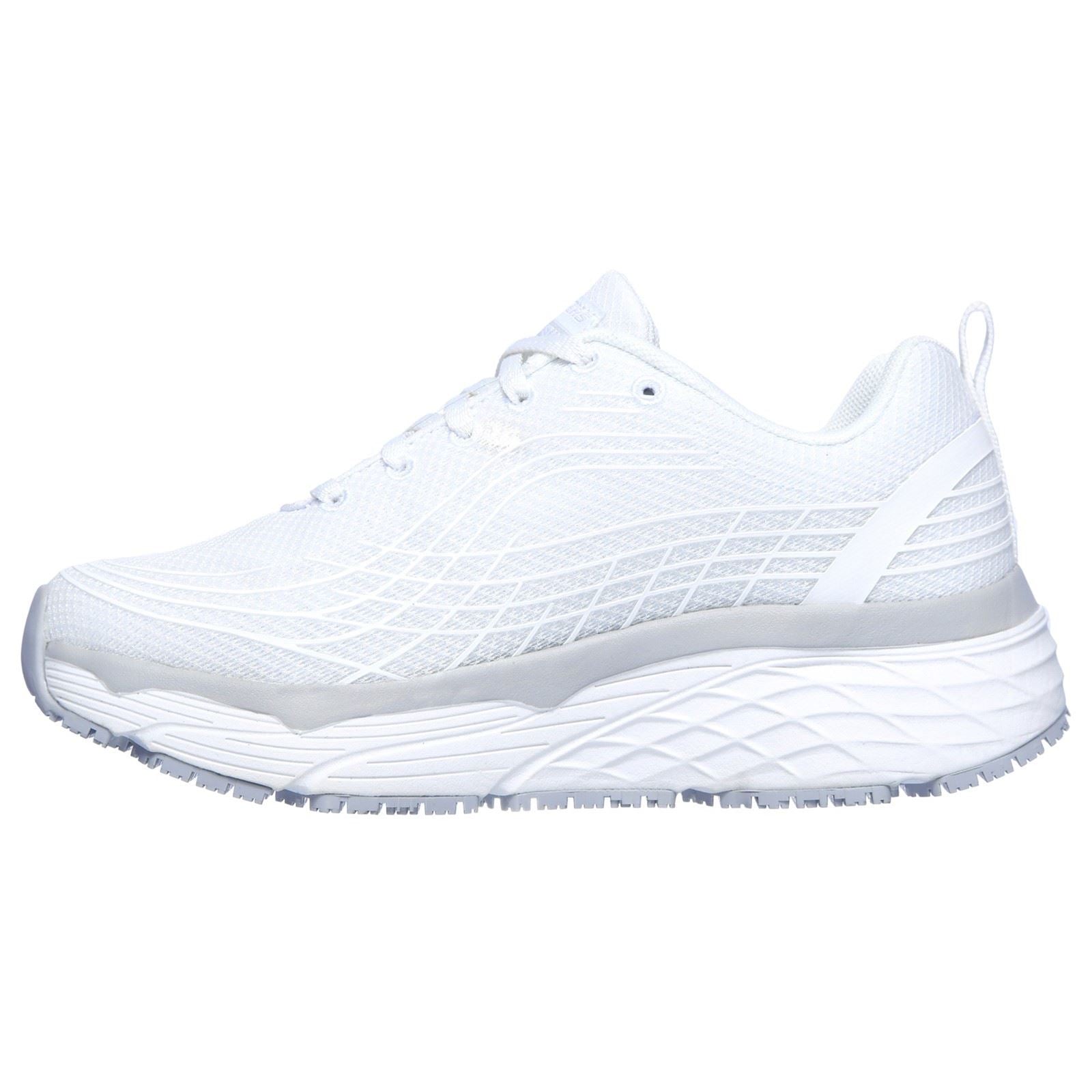 Skechers Workwear Max Cushioning Elite Sr Baskets De Sécurité Blanches Pour Femmes En Textile