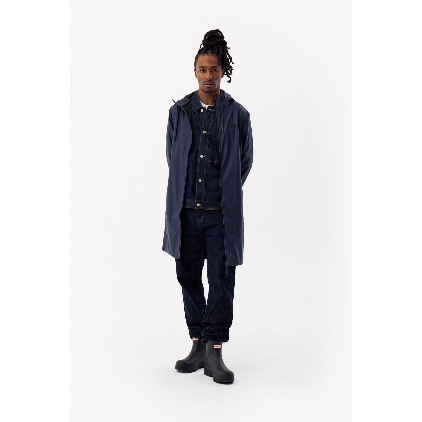 Hunter Andrea Manteau De Pluie Bleu Unisexe Pour Adultes