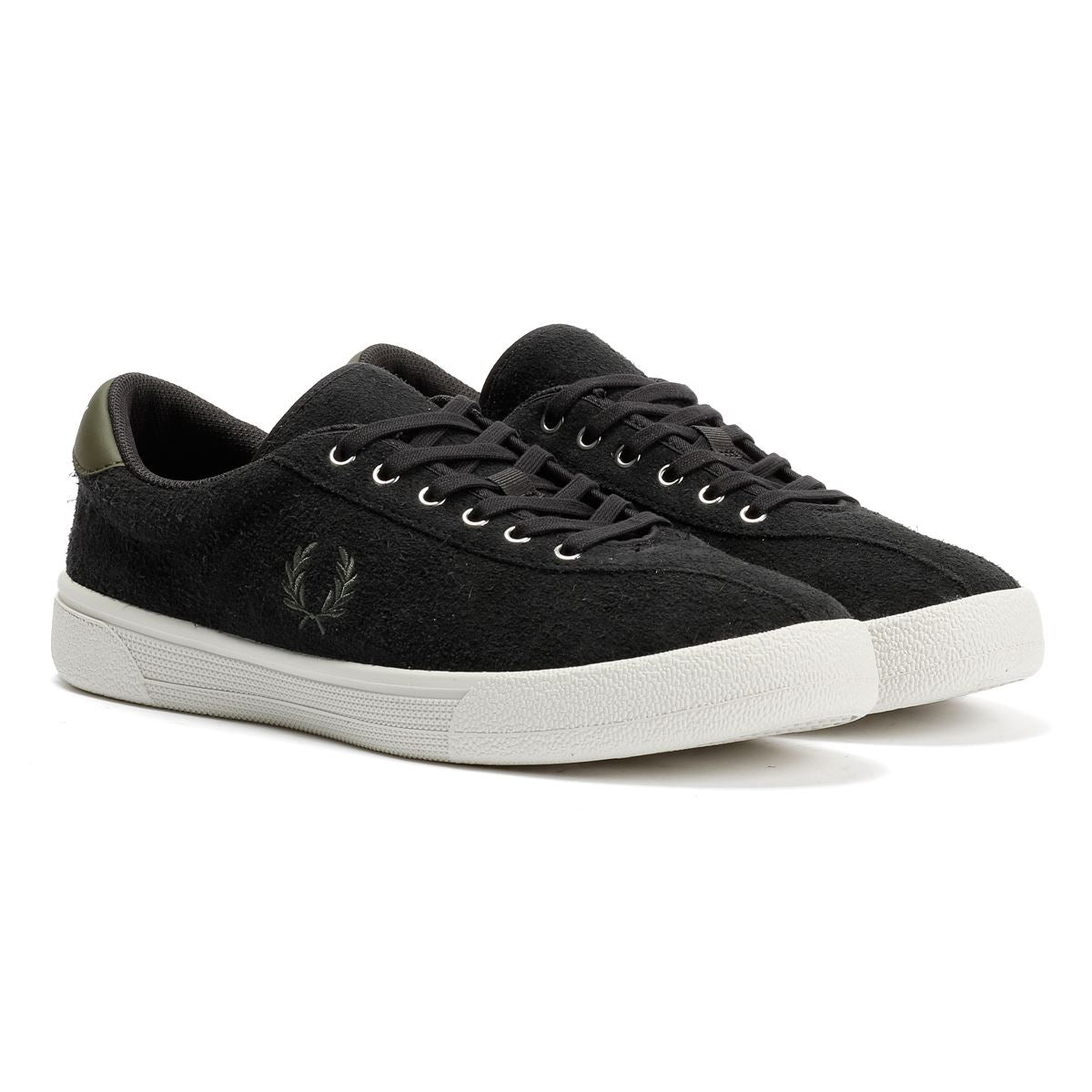 Fred Perry Tennis Shoe Baskets Grises Pour Hommes En Suede