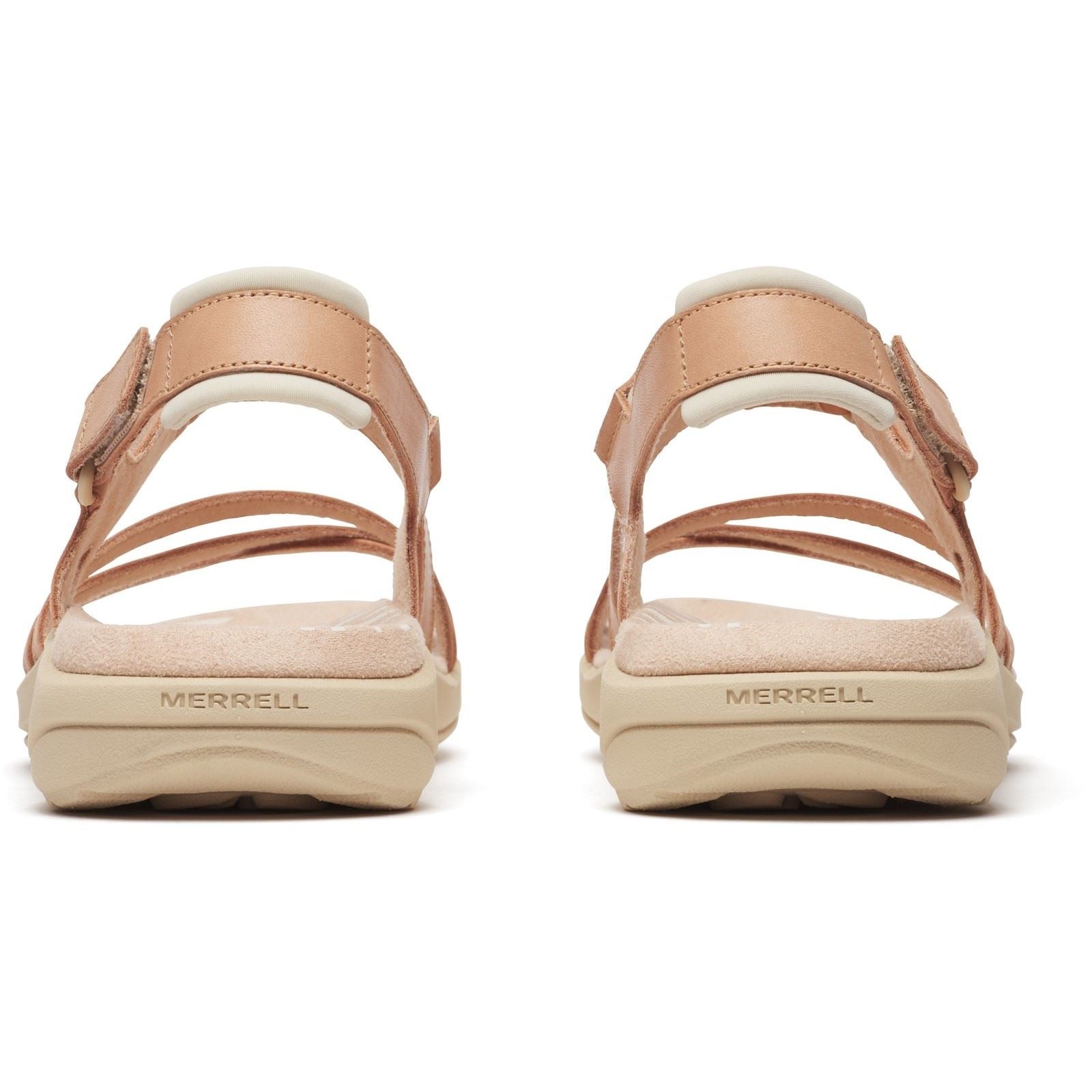 Merrell Harbor Backstrap Sandales En Cuir Pour Femmes Couleur Rose Tan