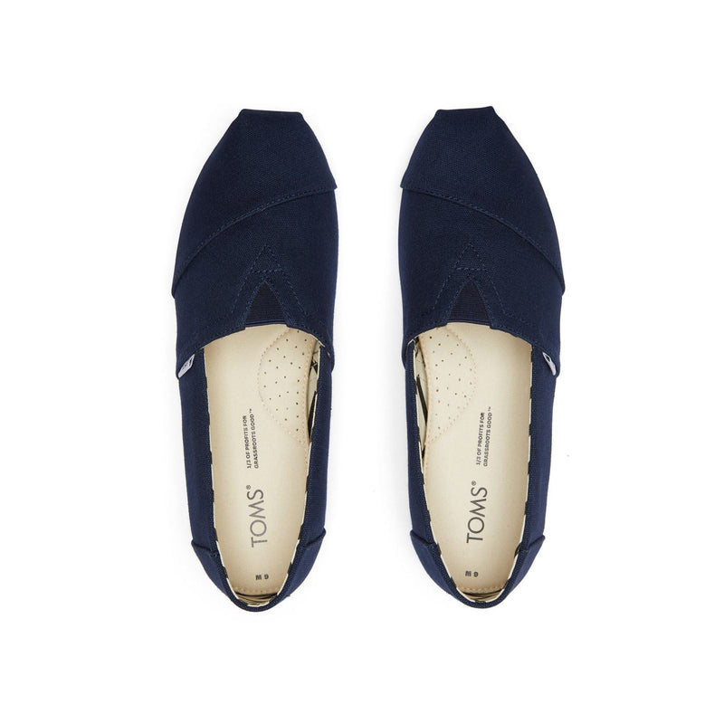TOMS Alpargata Espadrilles Pour Hommes En Coton 100 %, Couleur Marine.