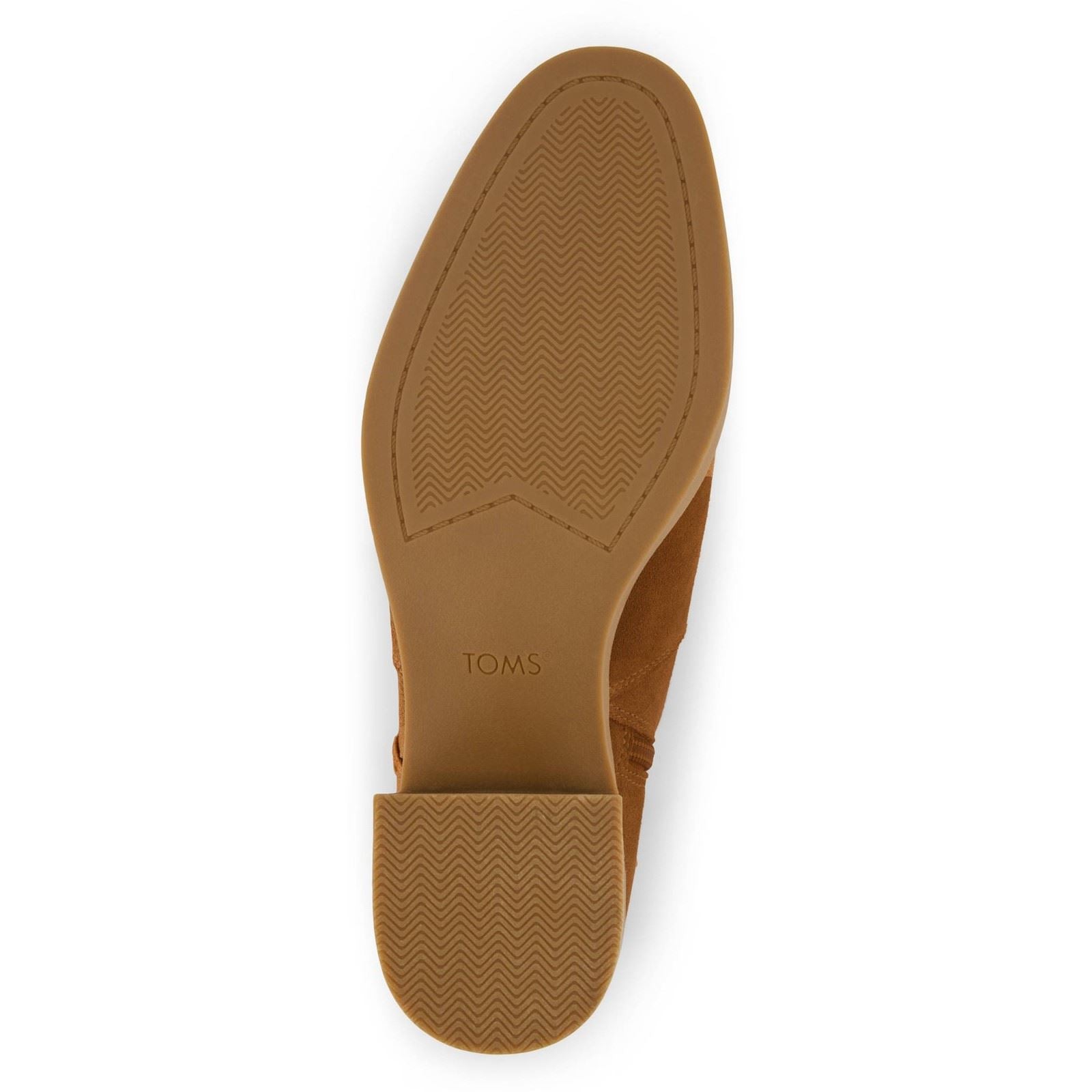 TOMS Delilah Heeled Bottines À Talons Tan Pour Femmes Suède