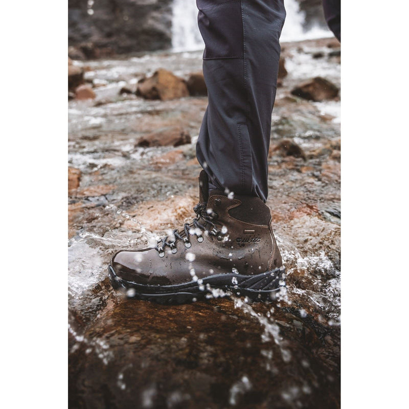 Hi-Tec Ravine Bottes De Randonnée En Cuir Pour Femme Marron