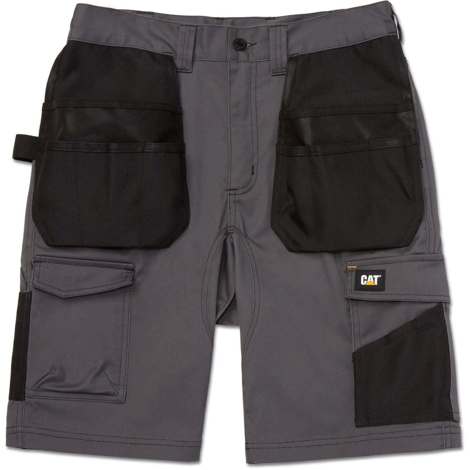 Caterpillar Essential Stretch Holster Shorts De Travail Gris Pour Hommes En Polyester