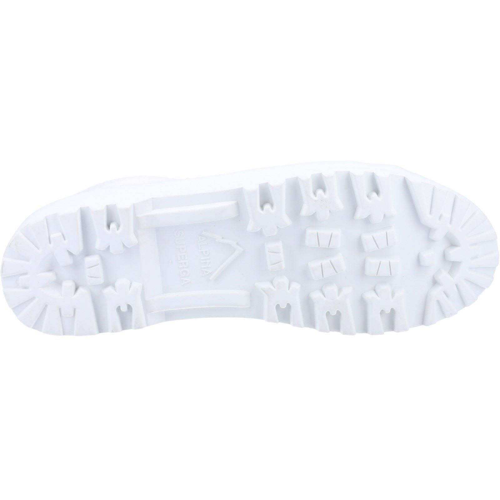 Superga 2341 Alpina Resin Eyelets Bottes Blanches Pour Femme 100 % Coton