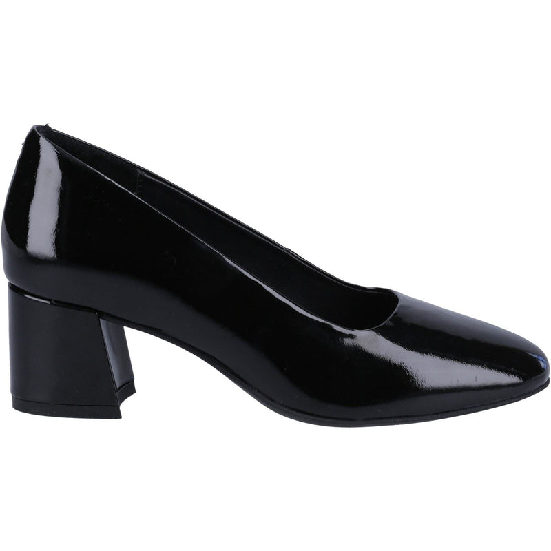 Hush Puppies Alicia Talons Hauts Noirs Pour Femmes En Cuir
