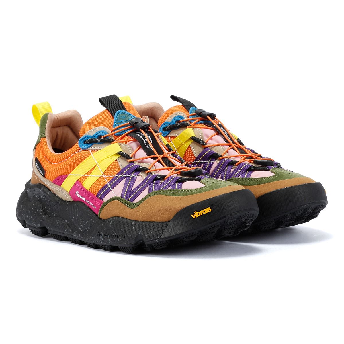 Flower Mountain Iwano Baskets En Daim Orange
