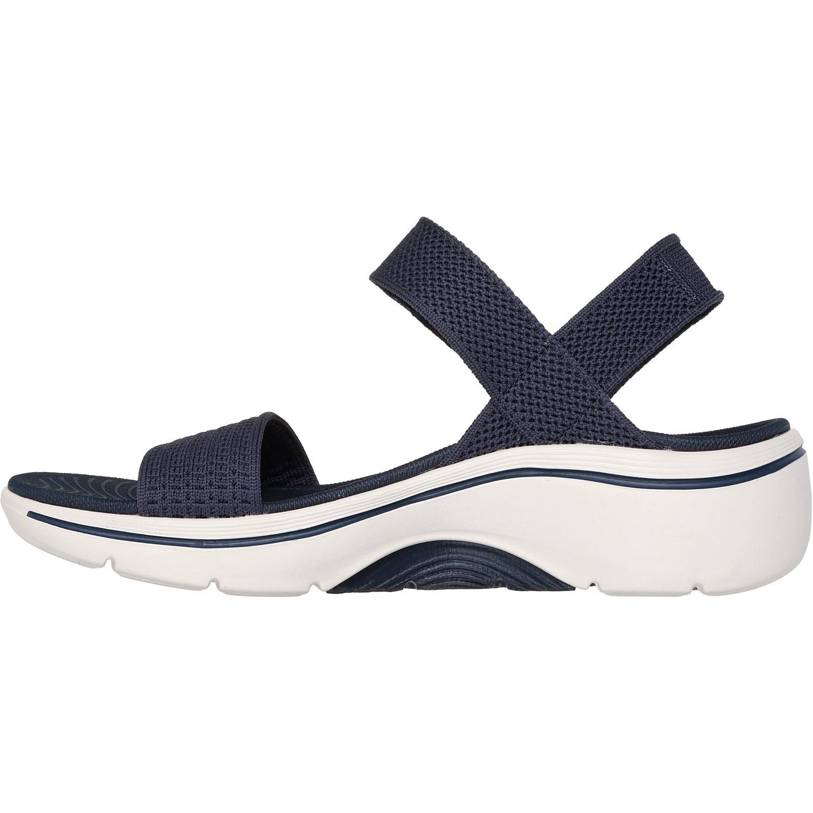 Skechers Go Walk Arch Fit 2.0 Sandales Pour Femmes En Toile Bleu Marine
