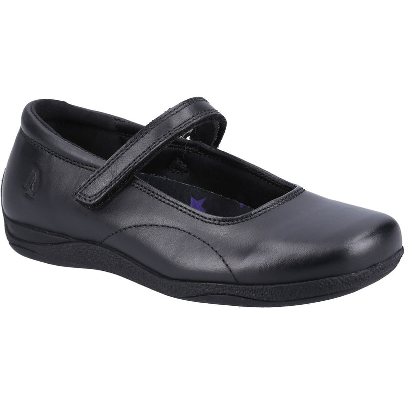 Hush Puppies Aria SNR Chaussures Noires Pour Filles En Cuir