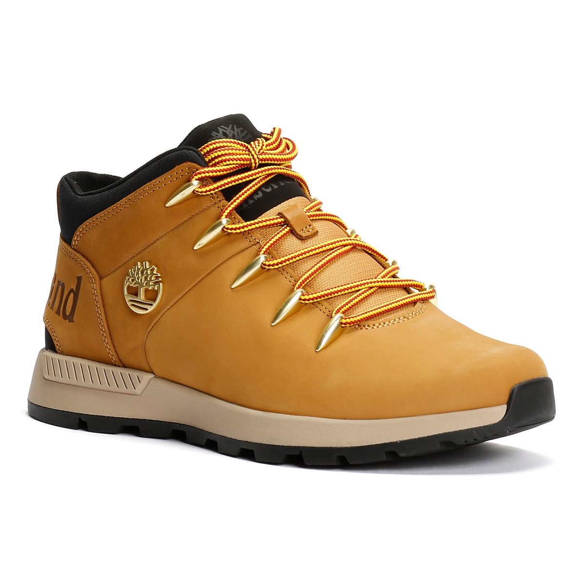 Timberland Sprint Trekker Baskets Jaunes En Cuir Pour Homme