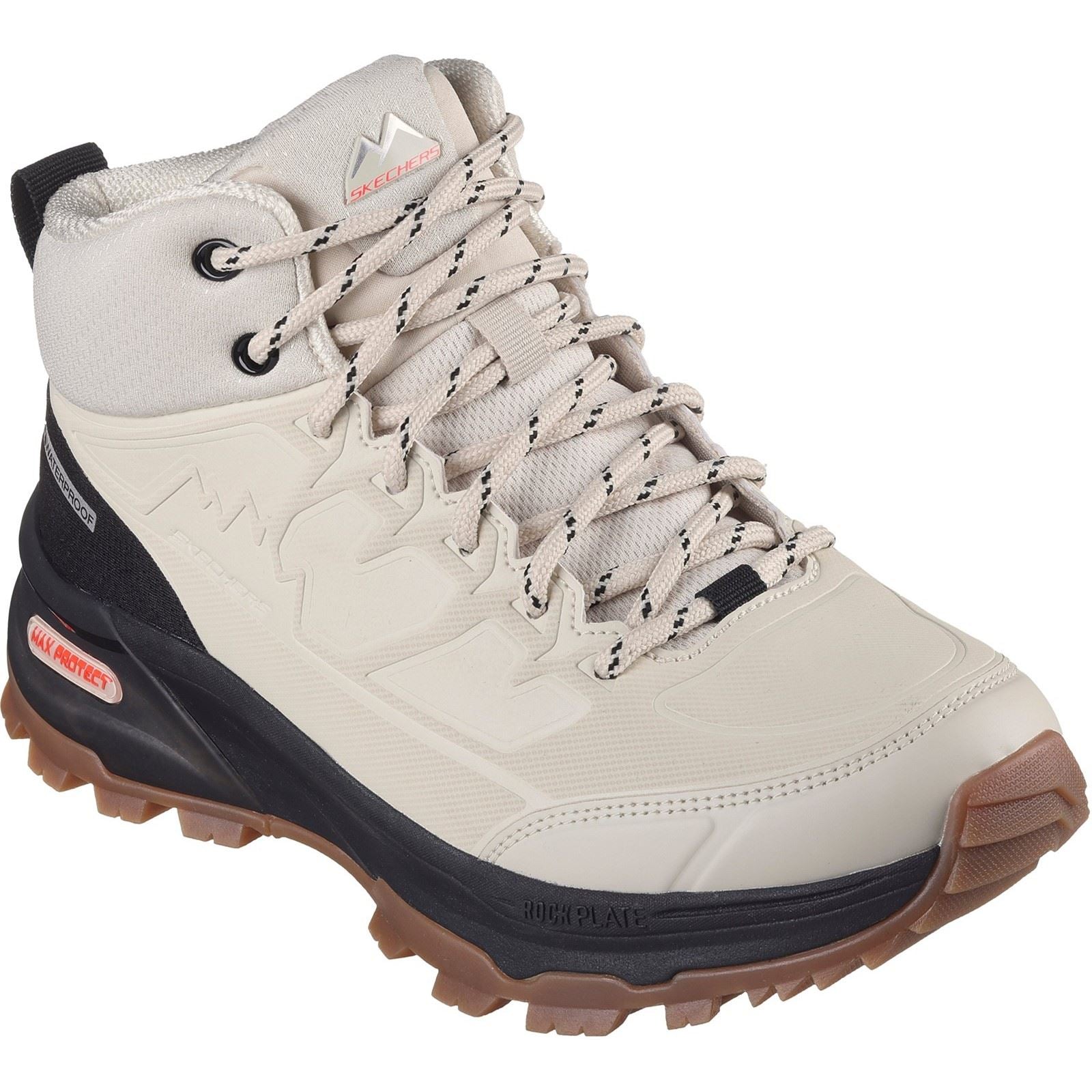 Skechers Max Protect Legacy Weekend Getaway Chaussures De Randonnée Synthétiques Pour Femmes, Couleur Naturelle/Noire