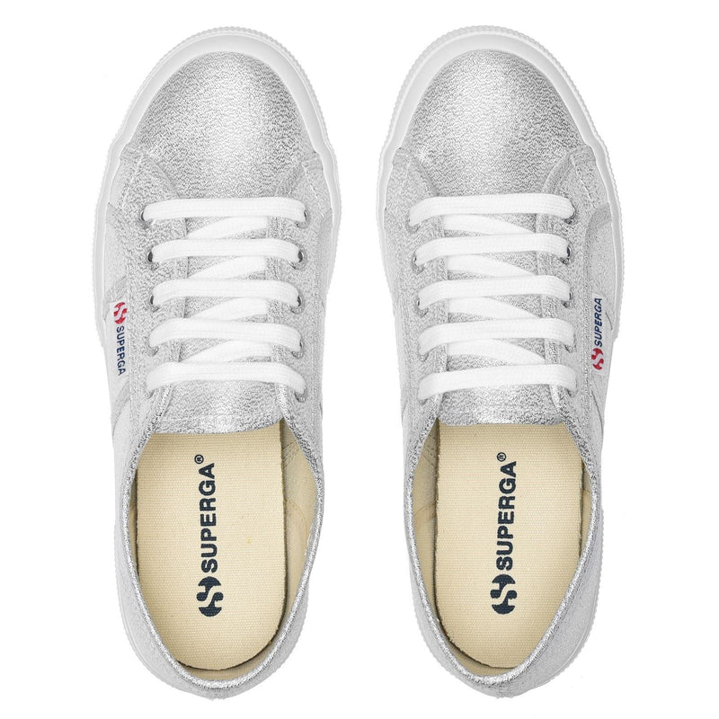 Superga 2750 Lamew Sneakers En Synthétique Gris Argent Pour Femmes