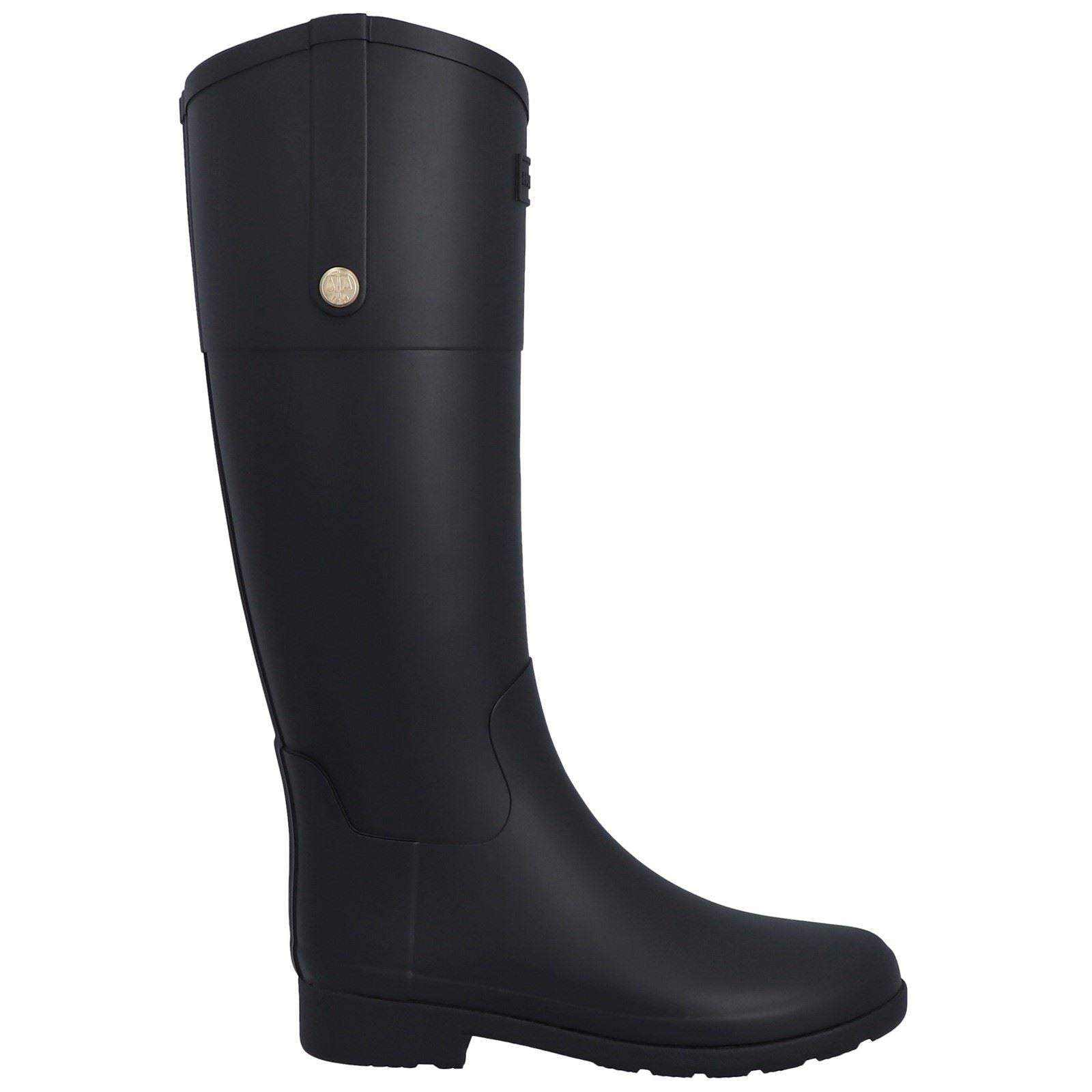 Hunter Refined Riding Bottes En Caoutchouc Noires Pour Femmes