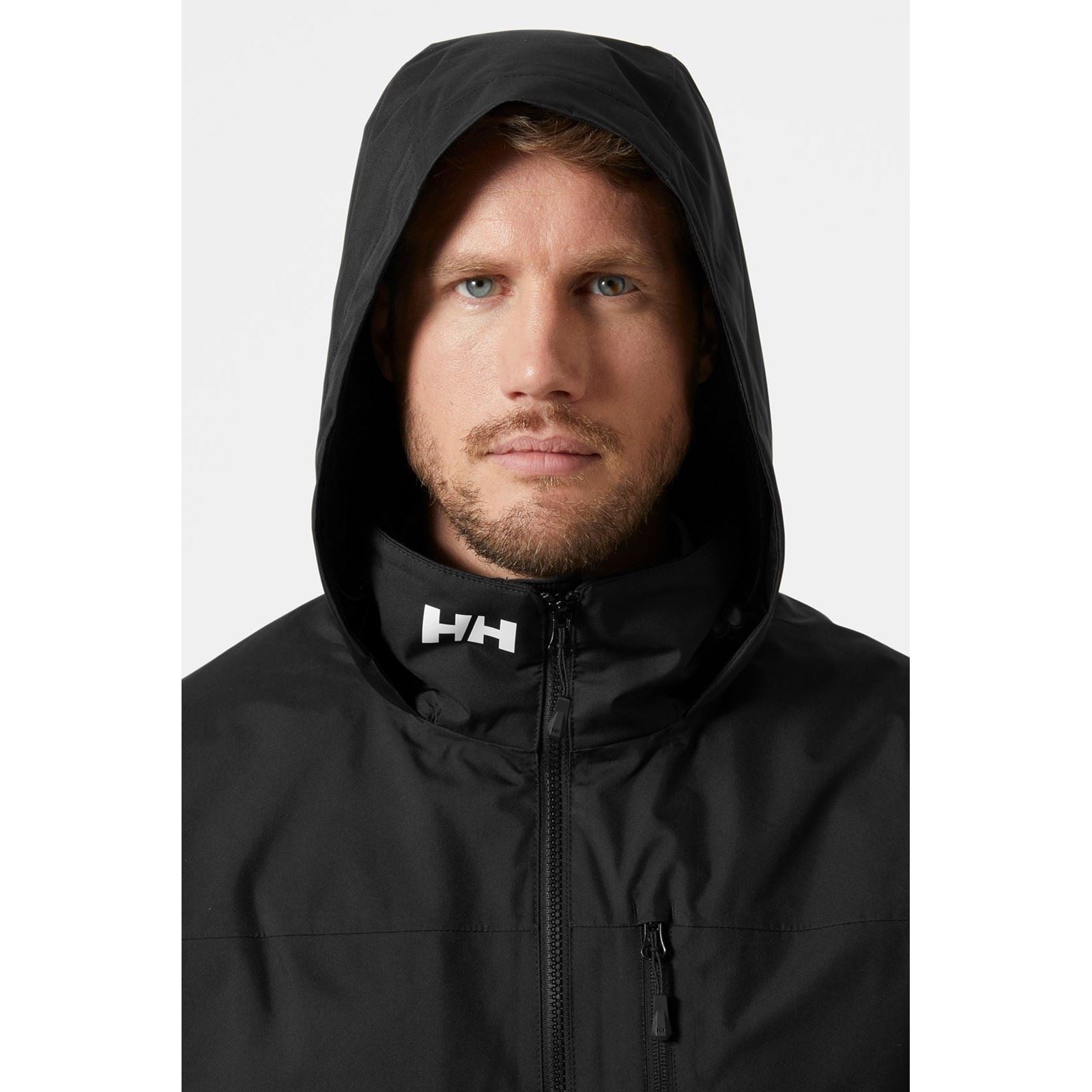 Helly Hansen Sport Crew Hooded Midlayer Sailing 2.1 Veste De Navigation Noire Pour Homme