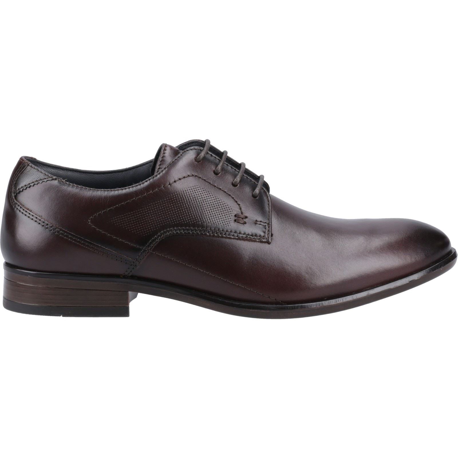 Pod Carl Chaussures À Lacets En Cuir Pour Hommes De Couleur Châtaigne