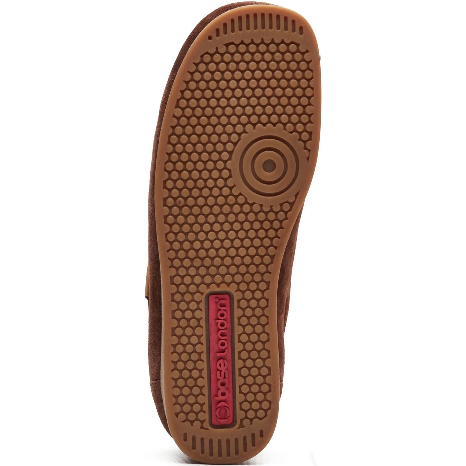 Base London Koko Lace Up Chaussons En Cuir Pour Hommes Marron