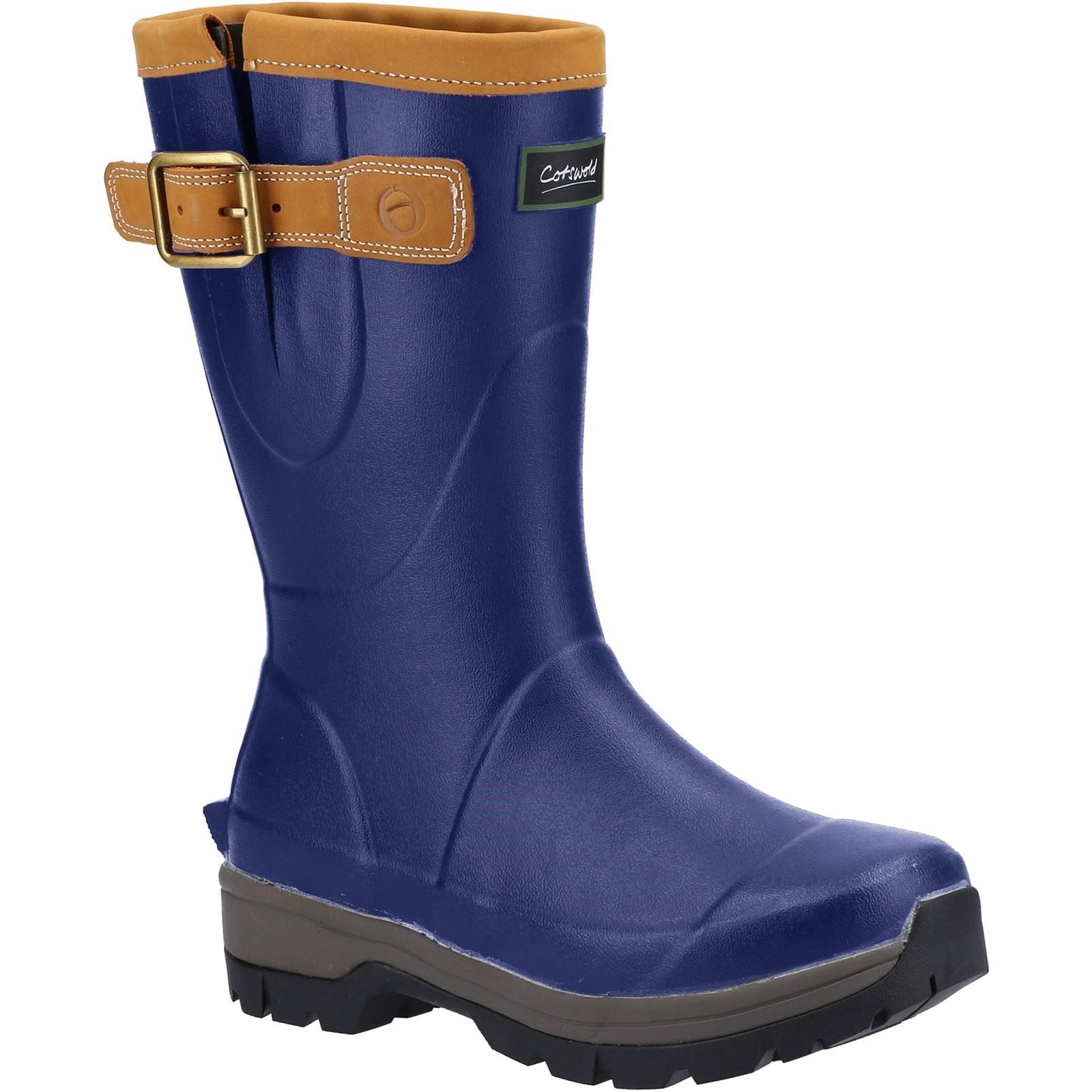 Cotswold Stratus Short Bottes De Pluie Pour Femmes En Caoutchouc Bleu Marine