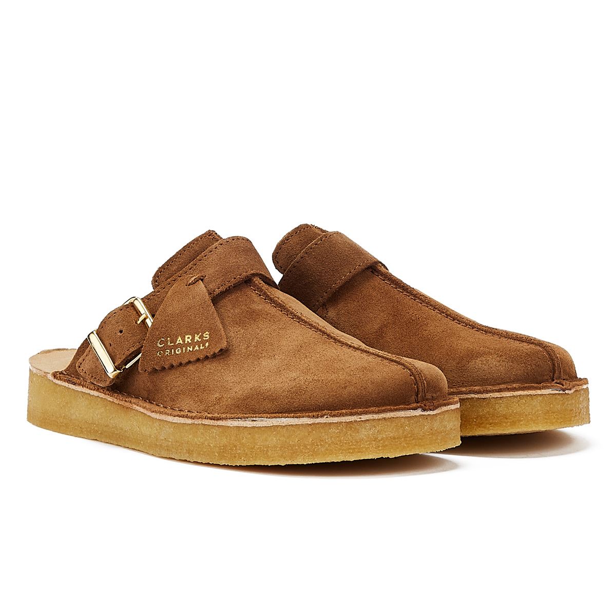 Clarks Originals Trek Mule Suede Sandales Homme Marron