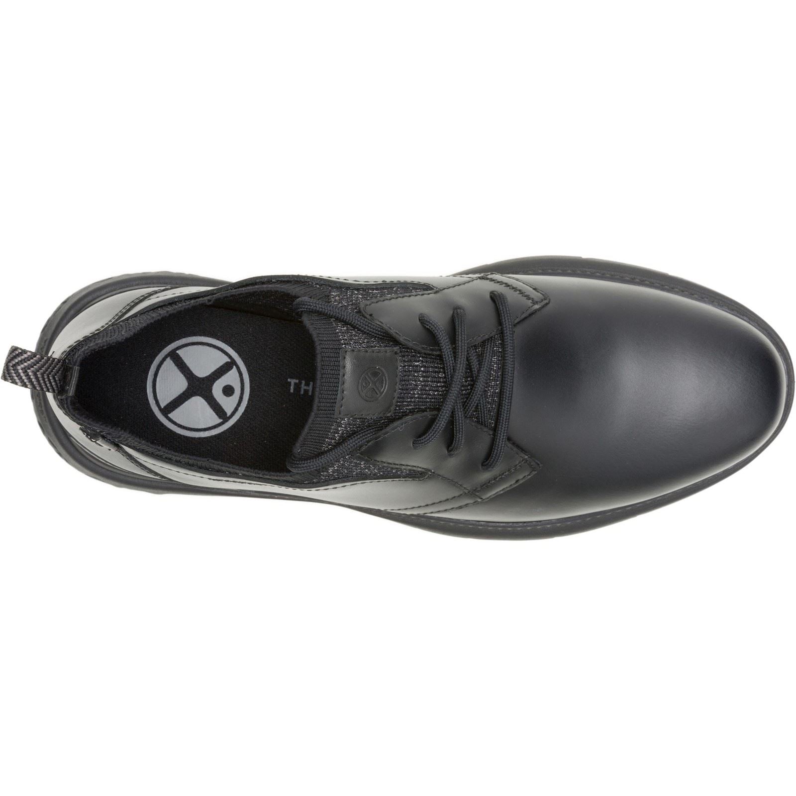 Hush Puppies Excel Chaussures À Lacets Noires/noires Pour Hommes En Cuir