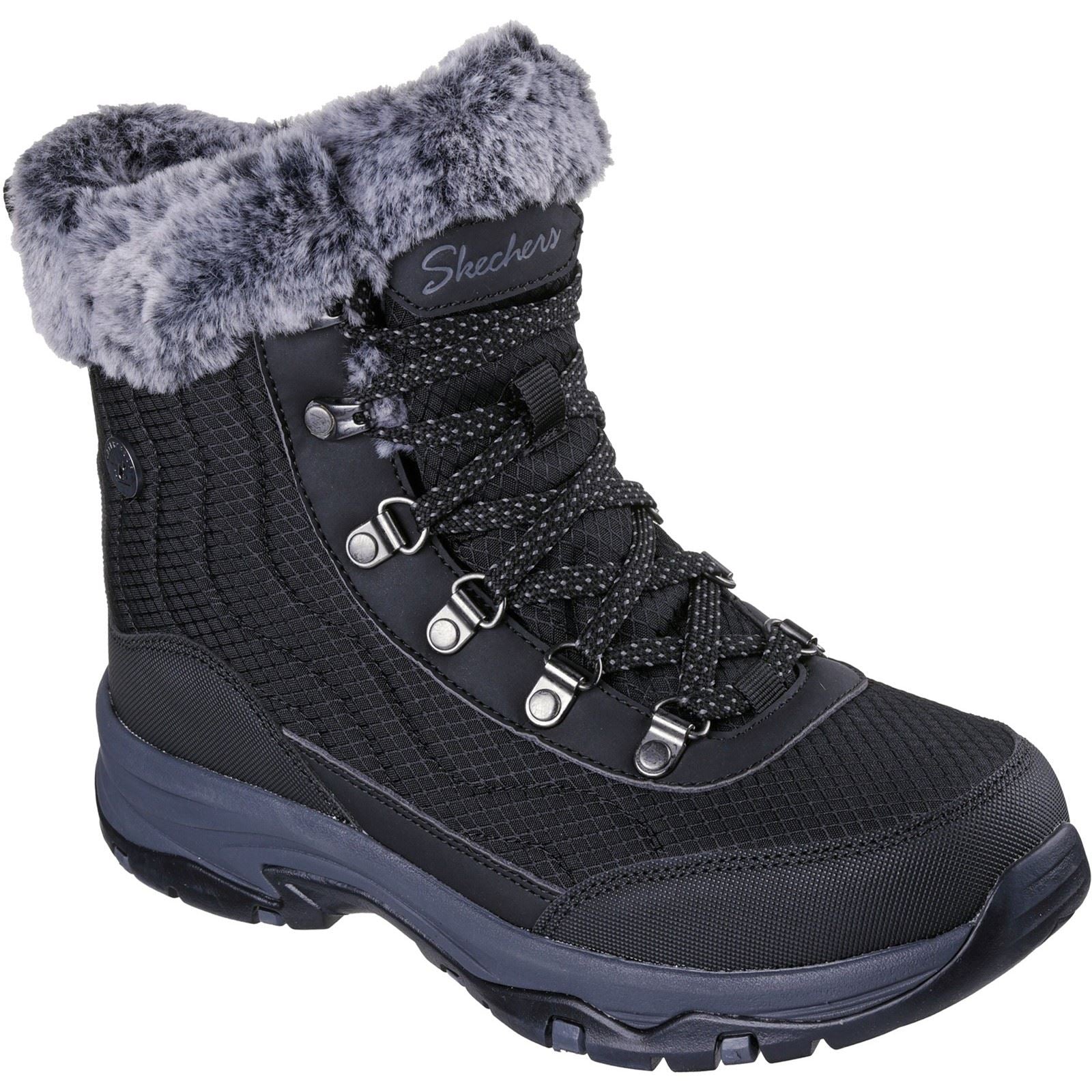 Skechers Trego Stormie Bottines D'Hiver Noires Pour Femmes