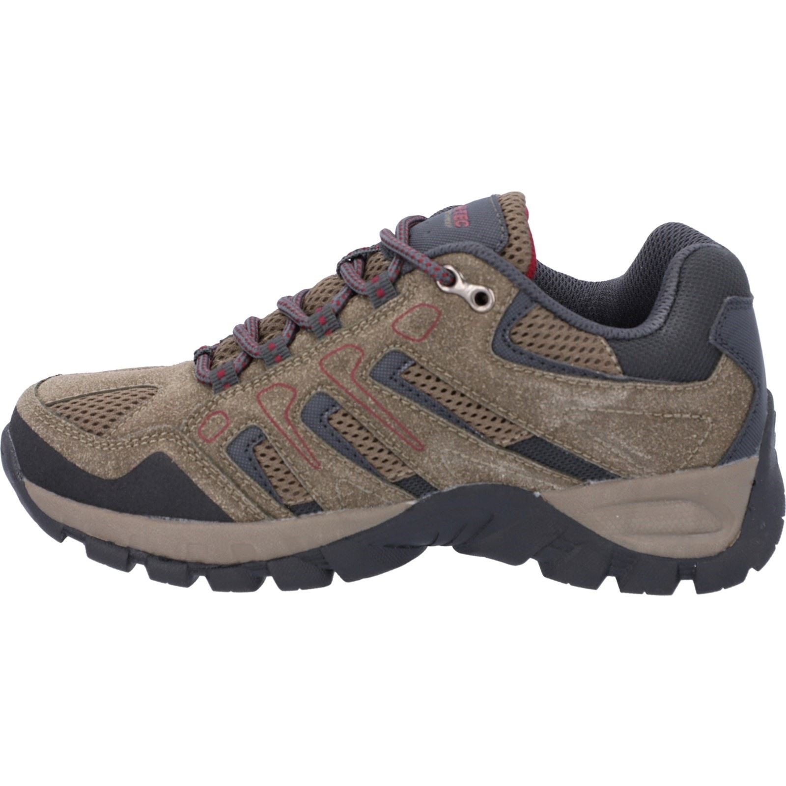 Hi-Tec Torca Low Chaussures De Randonnée Pour Femme En Maille Couleur Taupe Foncé/charbon