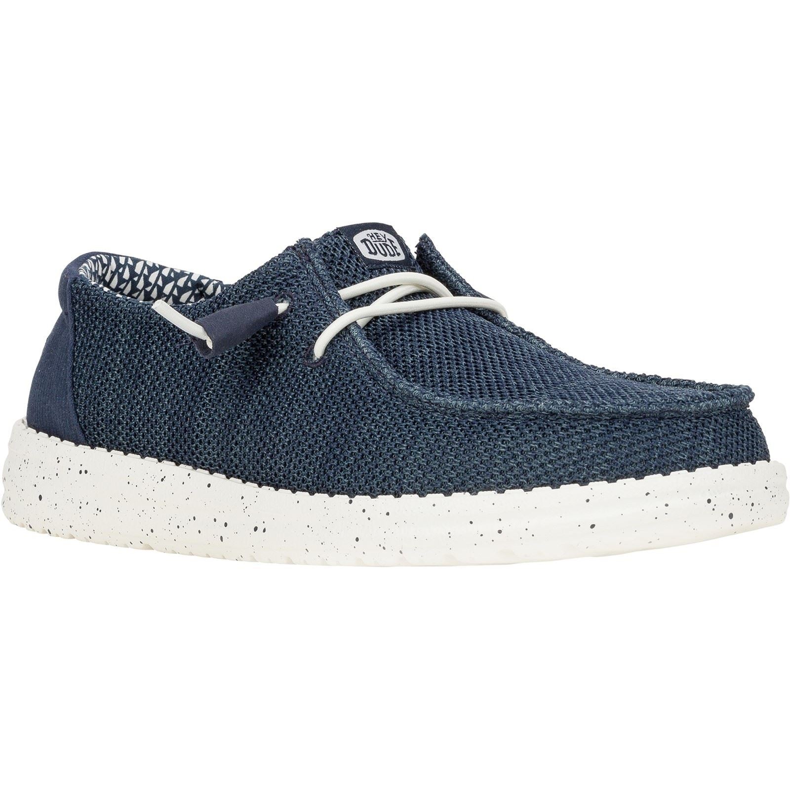HEYDUDE Wendy Stretch Mesh Mocassins Navy En Polyester Pour Femmes