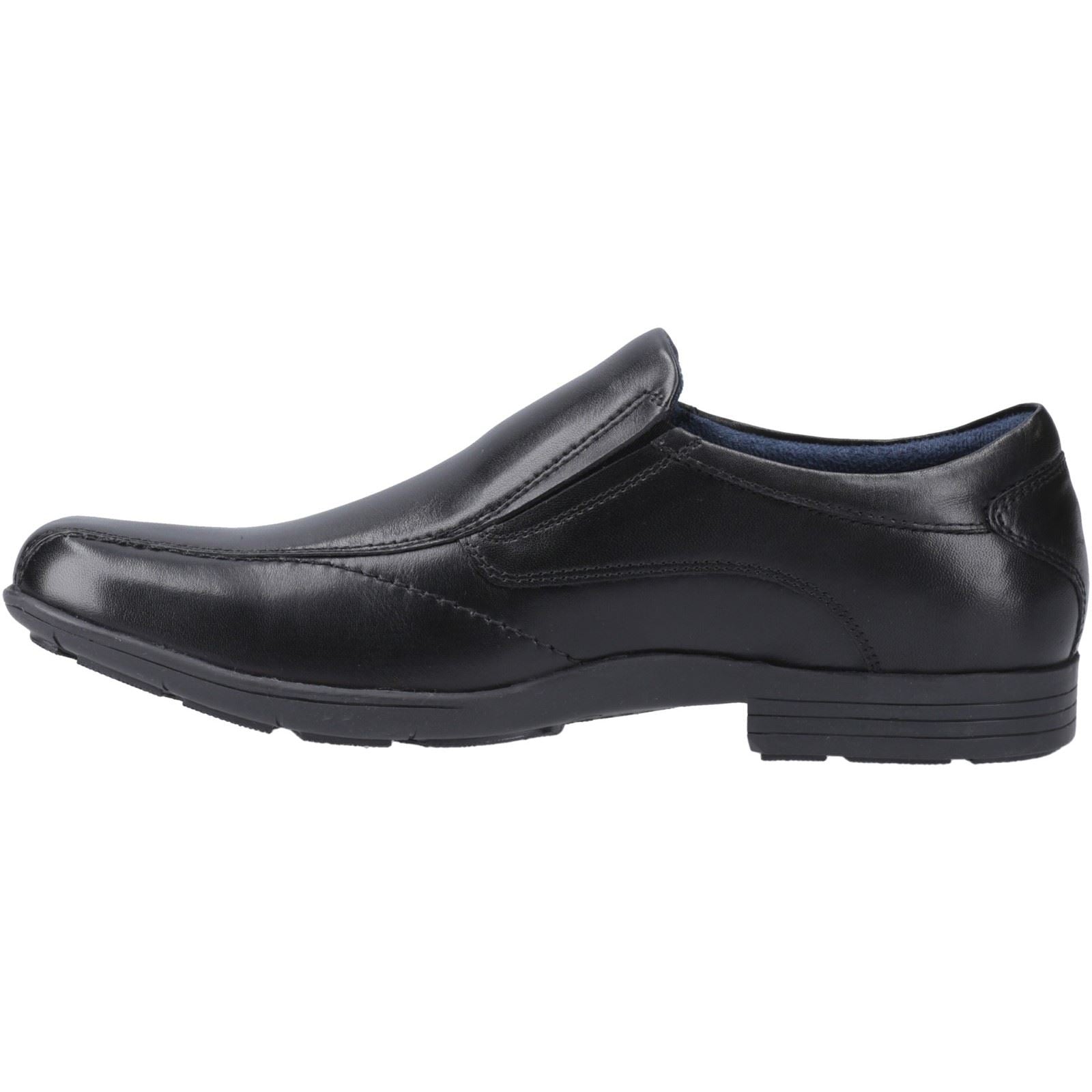 Pod Dundee Chaussures Pour Hommes En Cuir Noir À Enfiler