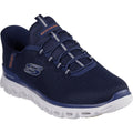 Skechers Glide-Step Noxus Chaussures De Sport Pour Hommes En Toile Bleu Marine