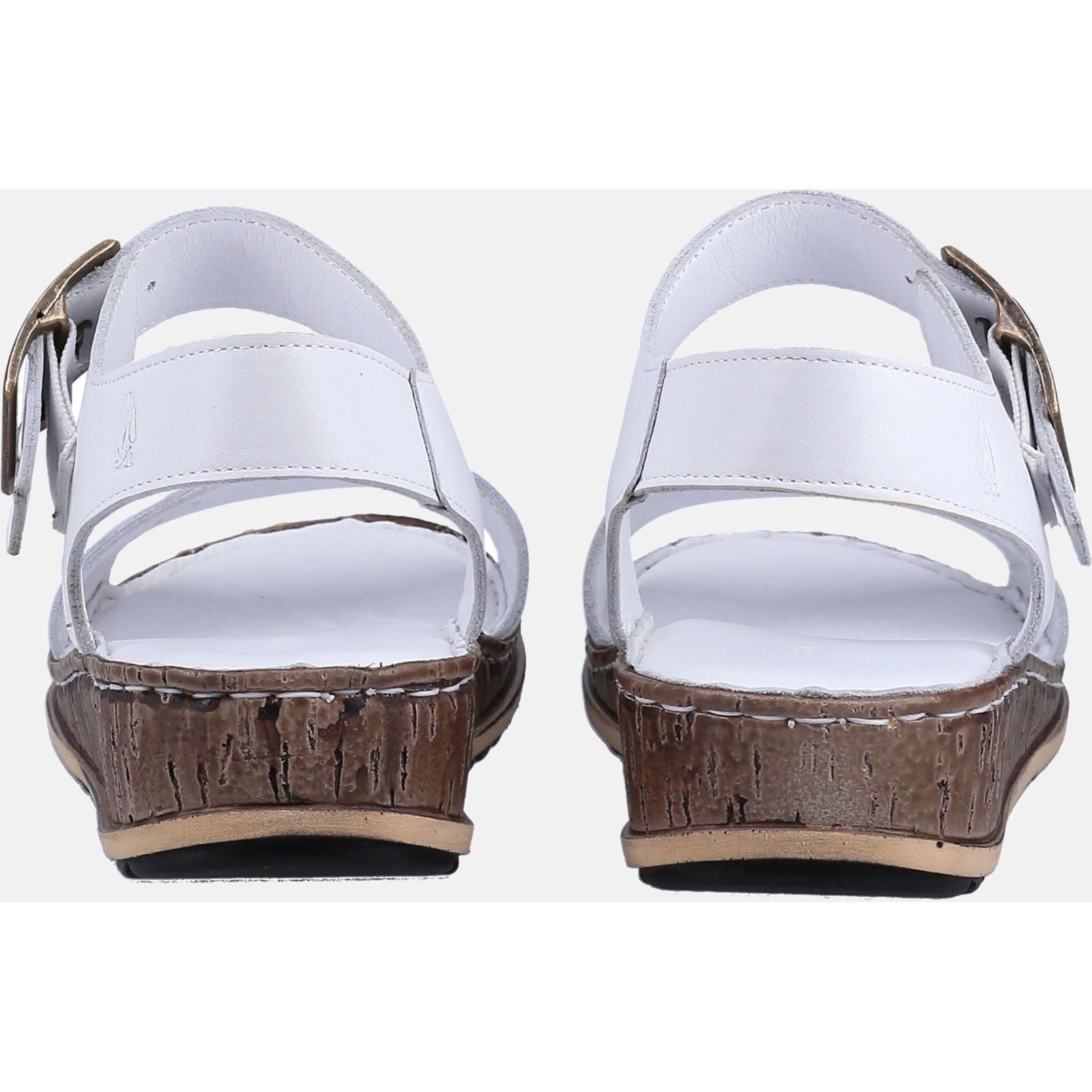 Hush Puppies Ellie Sandales Blanches Pour Femmes En Cuir