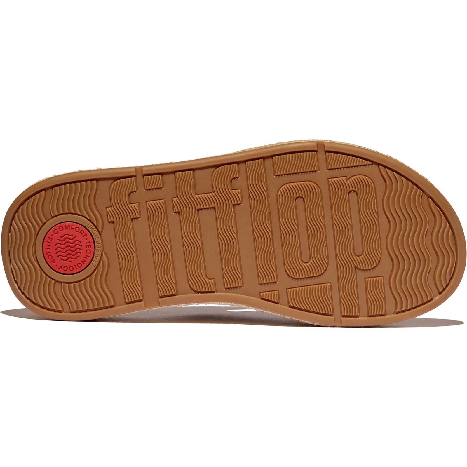 Fitflop F-Mode Cross Slide Sandales En Cuir Pour Femmes Couleur Brun Foncé