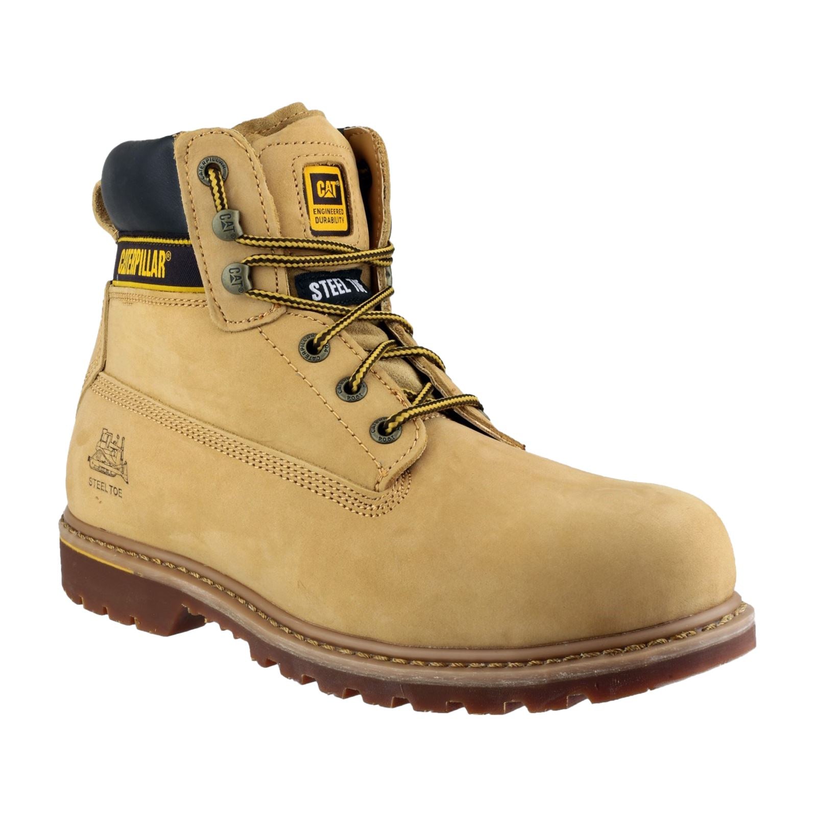 Caterpillar Bottes De Sécurité En Cuir Holton Honey