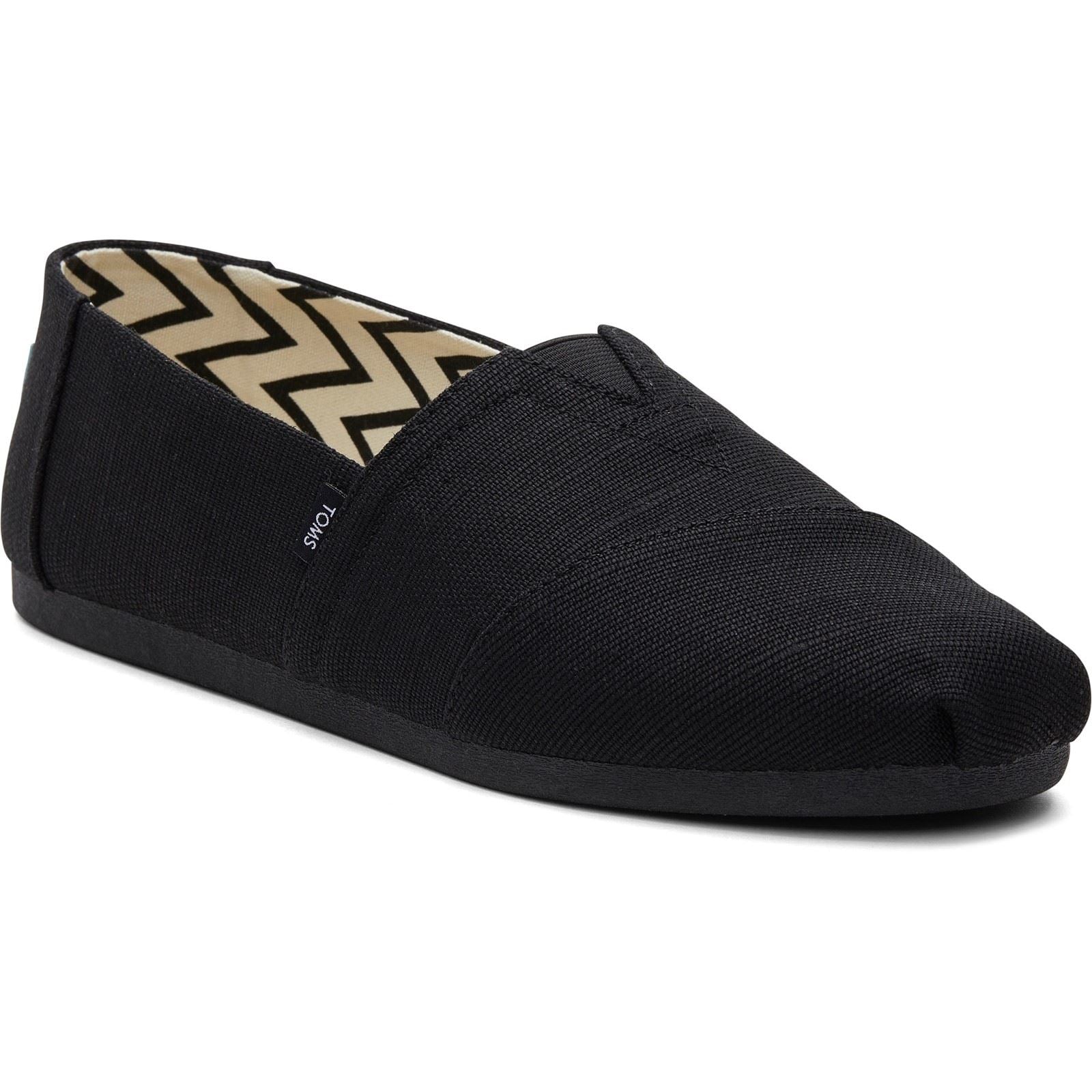 TOMS Alpargata Classic Espadrilles Noires En Coton Pour Hommes